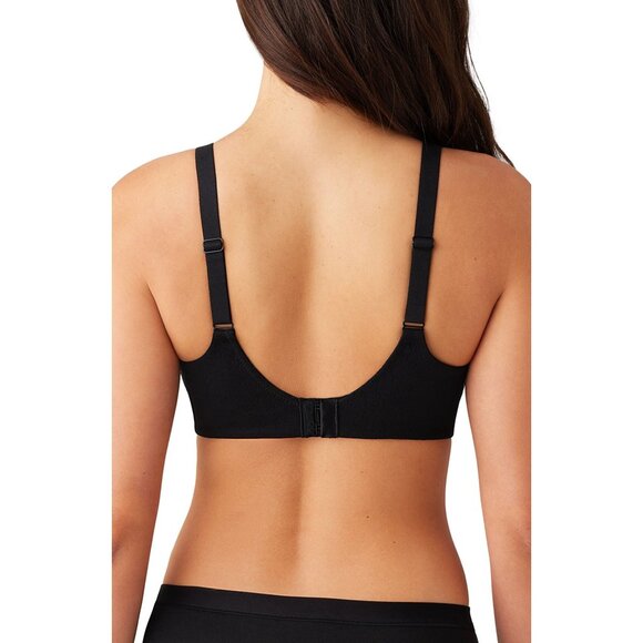 🆕WACOAL Inside Job Full Unpadded Underwire Bra 36DDD Black #855345 - Picture 2 of 8